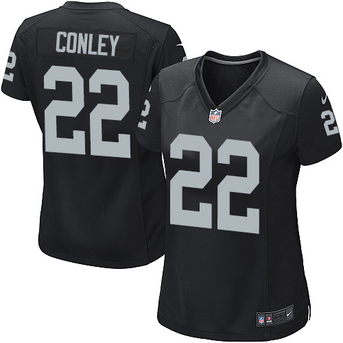 Women's Nike Oakland Raiders #22 Gareon Conley Game Black Team Color NFL Jersey