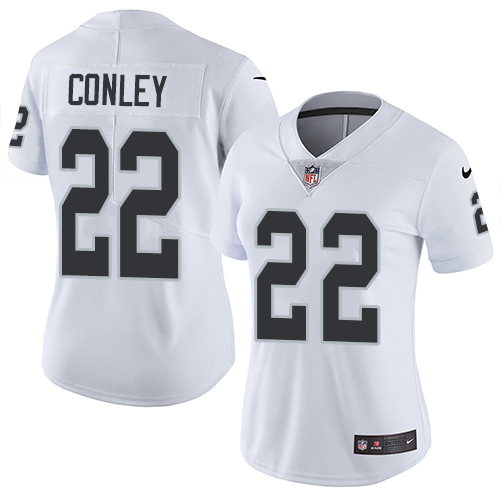 Women's Nike Oakland Raiders #22 Gareon Conley White Vapor Untouchable Elite Player NFL Jersey