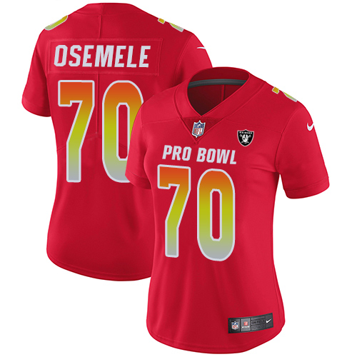 Women's Nike Oakland Raiders #70 Kelechi Osemele Limited Red 2018 Pro Bowl NFL Jersey