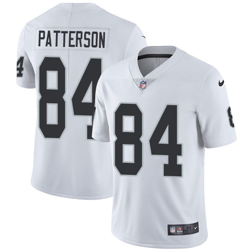 Men's Nike Oakland Raiders #84 Cordarrelle Patterson White Vapor Untouchable Limited Player NFL Jersey