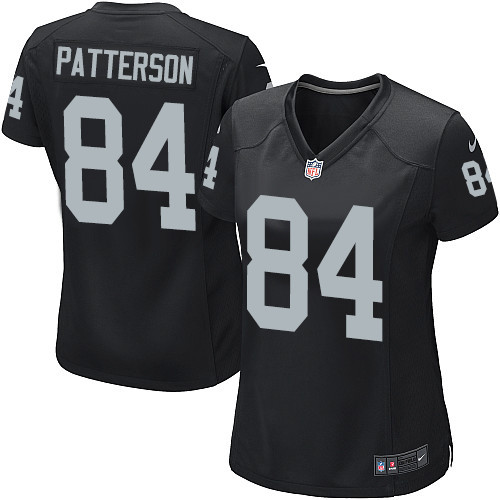 Women's Nike Oakland Raiders #84 Cordarrelle Patterson Game Black Team Color NFL Jersey