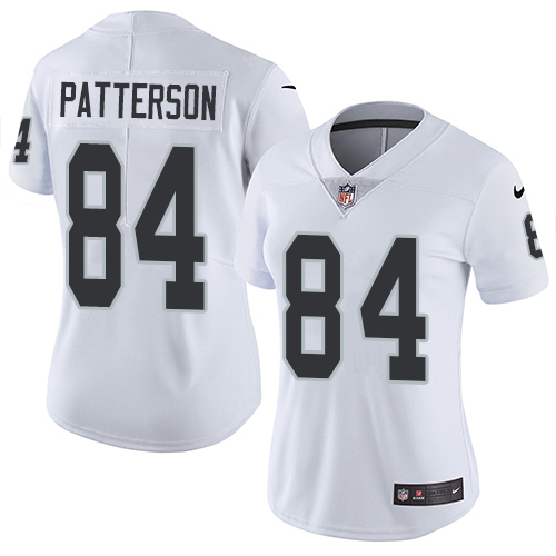 Women's Nike Oakland Raiders #84 Cordarrelle Patterson White Vapor Untouchable Elite Player NFL Jersey
