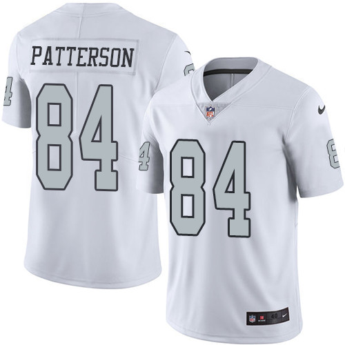 Men's Nike Oakland Raiders #84 Cordarrelle Patterson Elite White Rush Vapor Untouchable NFL Jersey