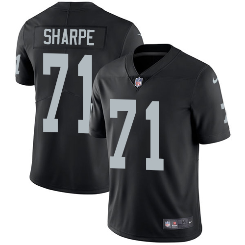 Youth Nike Oakland Raiders #71 David Sharpe Black Team Color Vapor Untouchable Elite Player NFL Jersey