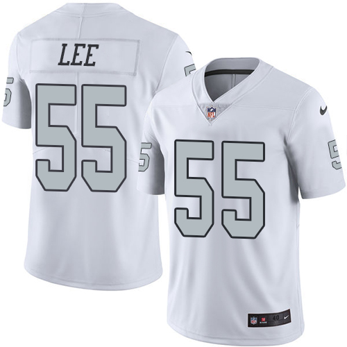 Men's Nike Oakland Raiders #55 Marquel Lee Elite White Rush Vapor Untouchable NFL Jersey