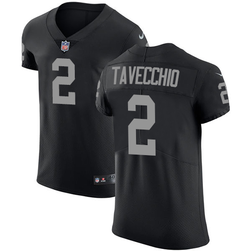 Men's Nike Oakland Raiders #2 Giorgio Tavecchio Black Team Color Vapor Untouchable Elite Player NFL Jersey