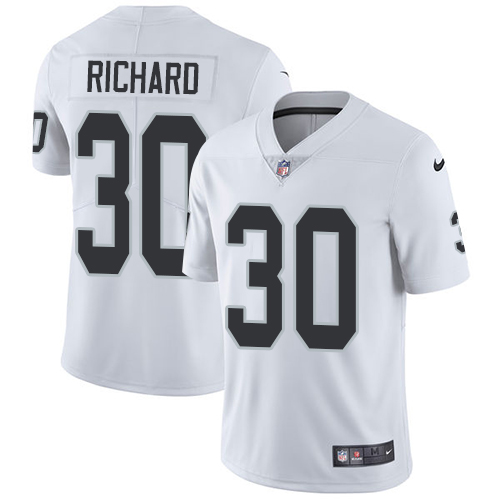Youth Nike Oakland Raiders #30 Jalen Richard White Vapor Untouchable Elite Player NFL Jersey