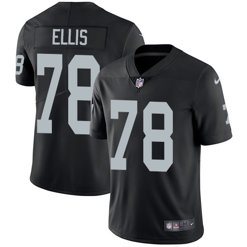Men's Nike Oakland Raiders #78 Justin Ellis Black Team Color Vapor Untouchable Limited Player NFL Jersey