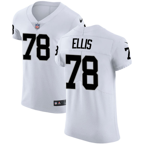 Men's Nike Oakland Raiders #78 Justin Ellis White Vapor Untouchable Elite Player NFL Jersey