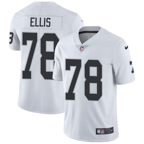 Men's Nike Oakland Raiders #78 Justin Ellis White Vapor Untouchable Limited Player NFL Jersey