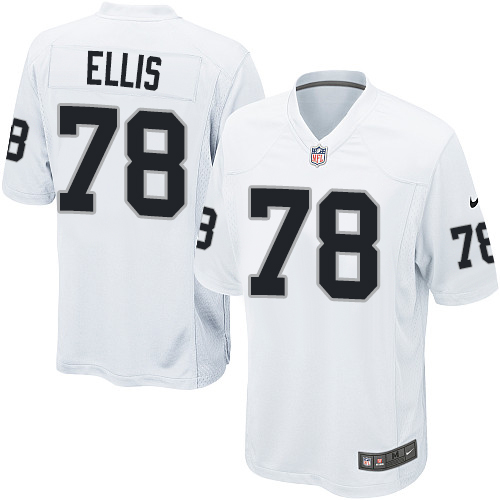 Men's Nike Oakland Raiders #78 Justin Ellis Game White NFL Jersey