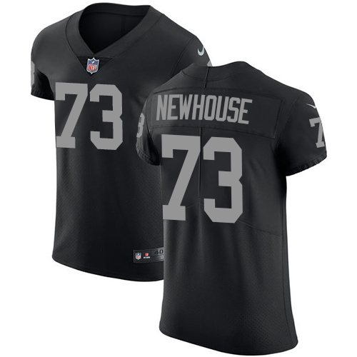 Men's Nike Oakland Raiders #73 Marshall Newhouse Black Team Color Vapor Untouchable Elite Player NFL Jersey