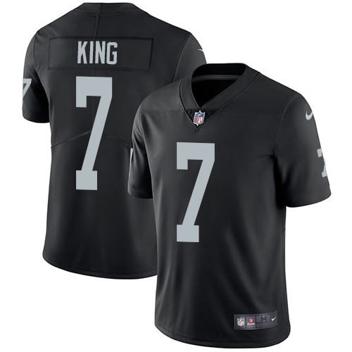 Youth Nike Oakland Raiders #7 Marquette King Black Team Color Vapor Untouchable Limited Player NFL Jersey