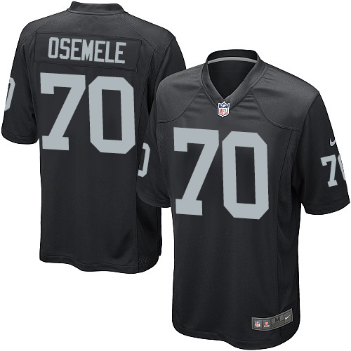 Men's Nike Oakland Raiders #70 Kelechi Osemele Game Black Team Color NFL Jersey
