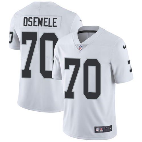 Men's Nike Oakland Raiders #70 Kelechi Osemele White Vapor Untouchable Limited Player NFL Jersey