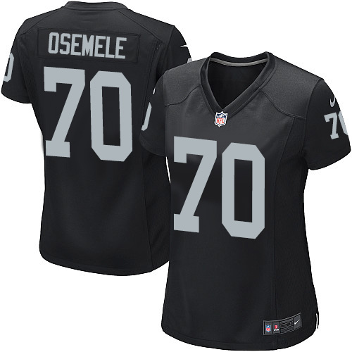Women's Nike Oakland Raiders #70 Kelechi Osemele Game Black Team Color NFL Jersey