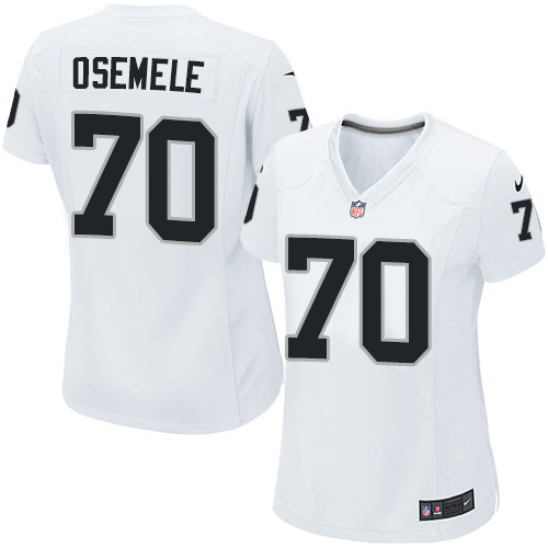 Women's Nike Oakland Raiders #70 Kelechi Osemele Game White NFL Jersey