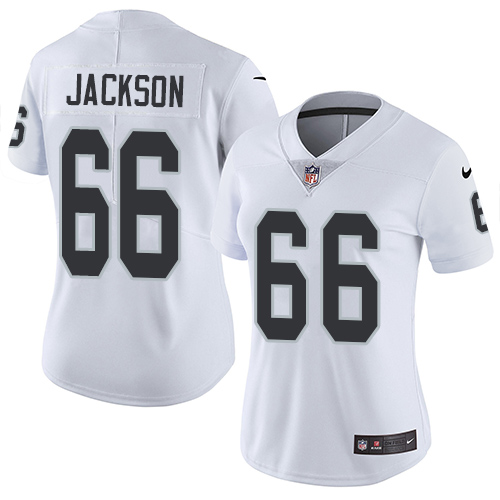 Women's Nike Oakland Raiders #66 Gabe Jackson White Vapor Untouchable Elite Player NFL Jersey