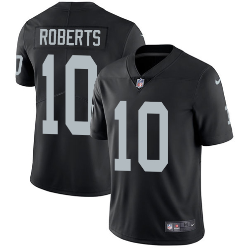 Youth Nike Oakland Raiders #10 Seth Roberts Black Team Color Vapor Untouchable Limited Player NFL Jersey