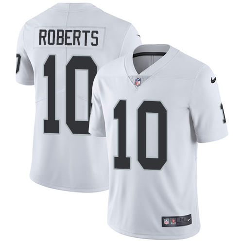 Youth Nike Oakland Raiders #10 Seth Roberts White Vapor Untouchable Elite Player NFL Jersey