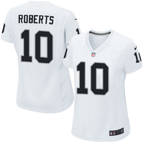 Women's Nike Oakland Raiders #10 Seth Roberts Game White NFL Jersey