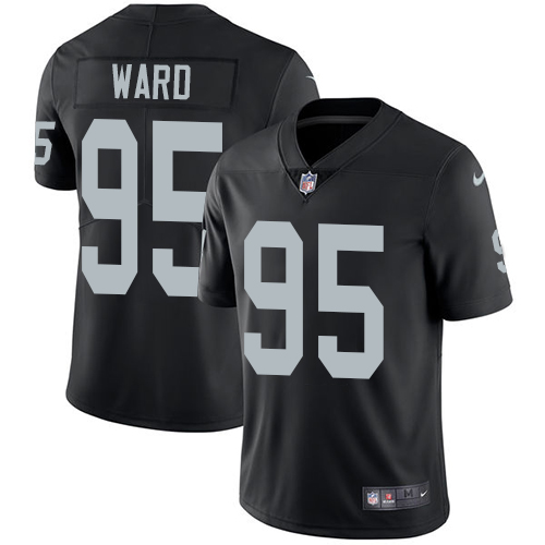 Youth Nike Oakland Raiders #95 Jihad Ward Black Team Color Vapor Untouchable Elite Player NFL Jersey
