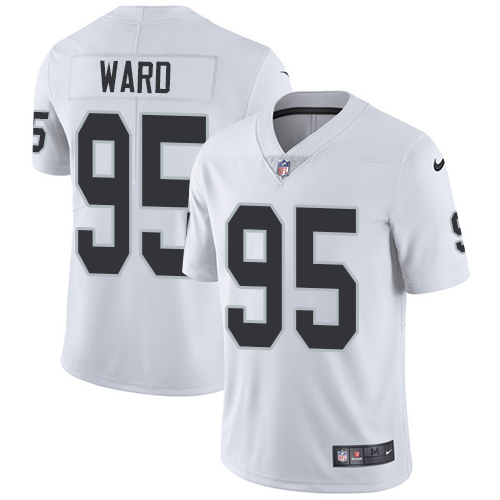 Youth Nike Oakland Raiders #95 Jihad Ward White Vapor Untouchable Elite Player NFL Jersey