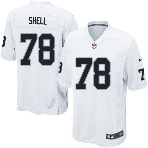 Men's Nike Oakland Raiders #78 Art Shell Game White NFL Jersey