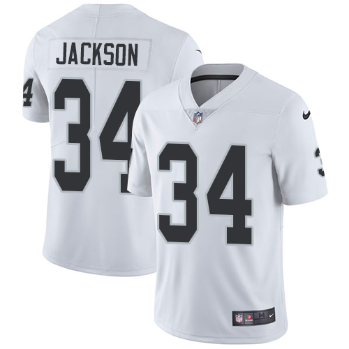 Youth Nike Oakland Raiders #34 Bo Jackson White Vapor Untouchable Limited Player NFL Jersey