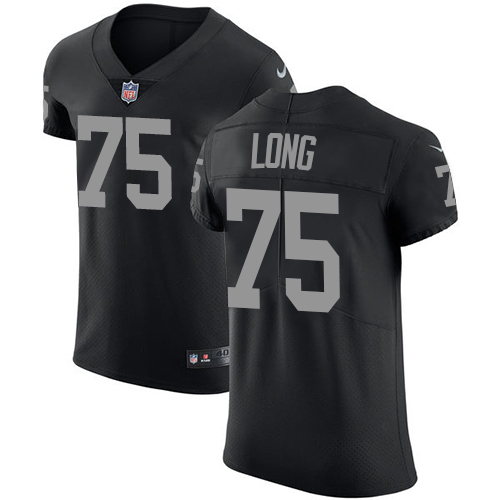Men's Nike Oakland Raiders #75 Howie Long Black Team Color Vapor Untouchable Elite Player NFL Jersey