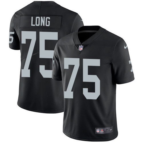 Men's Nike Oakland Raiders #75 Howie Long Black Team Color Vapor Untouchable Limited Player NFL Jersey