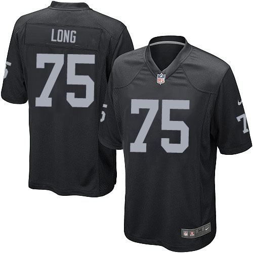 Men's Nike Oakland Raiders #75 Howie Long Game Black Team Color NFL Jersey