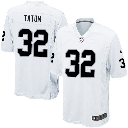 Men's Nike Oakland Raiders #32 Jack Tatum Game White NFL Jersey