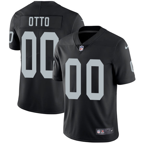 Men's Nike Oakland Raiders #00 Jim Otto Black Team Color Vapor Untouchable Limited Player NFL Jersey