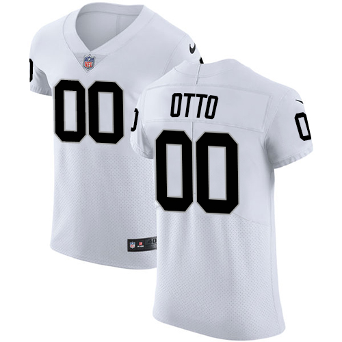 Men's Nike Oakland Raiders #00 Jim Otto White Vapor Untouchable Elite Player NFL Jersey