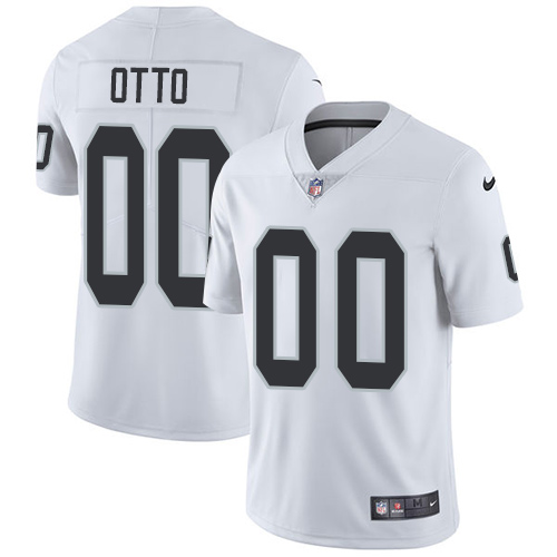 Men's Nike Oakland Raiders #00 Jim Otto White Vapor Untouchable Limited Player NFL Jersey