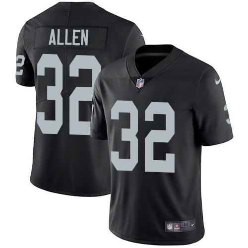 Youth Nike Oakland Raiders #32 Marcus Allen Black Team Color Vapor Untouchable Elite Player NFL Jersey