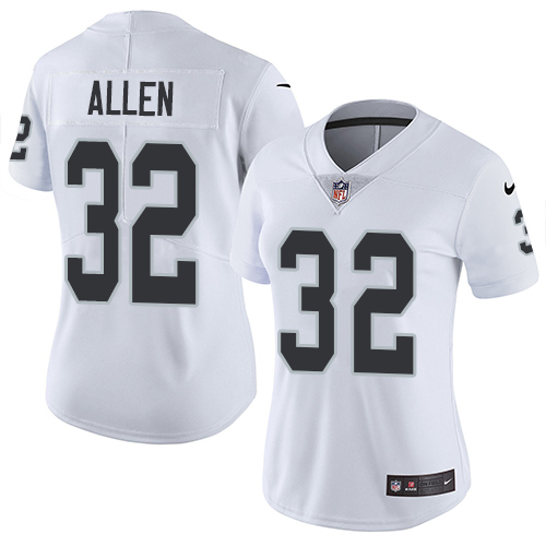 Women's Nike Oakland Raiders #32 Marcus Allen White Vapor Untouchable Elite Player NFL Jersey