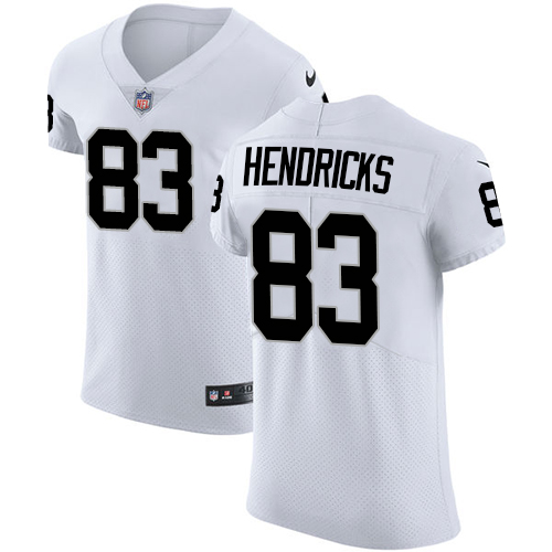 Men's Nike Oakland Raiders #83 Ted Hendricks White Vapor Untouchable Elite Player NFL Jersey