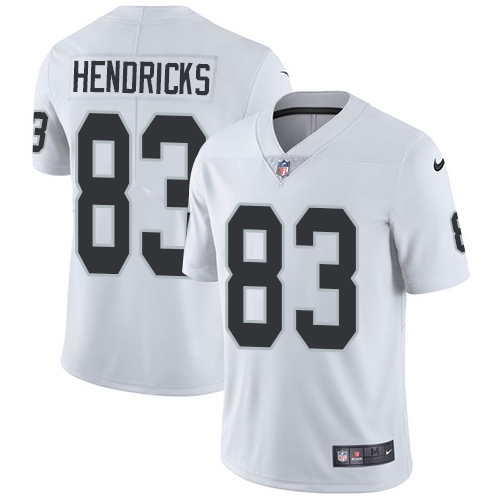 Youth Nike Oakland Raiders #83 Ted Hendricks White Vapor Untouchable Elite Player NFL Jersey