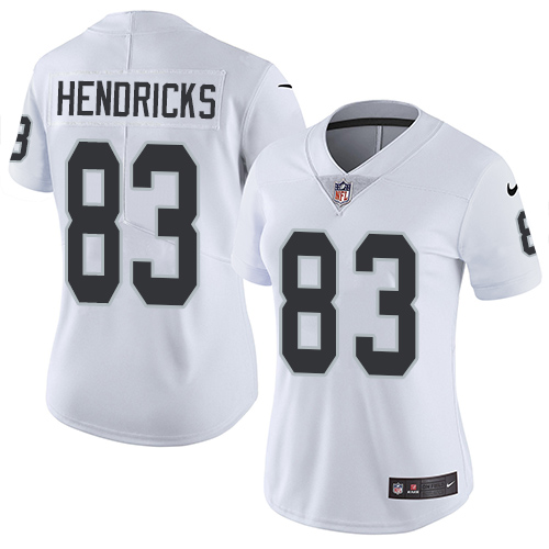 Women's Nike Oakland Raiders #83 Ted Hendricks White Vapor Untouchable Elite Player NFL Jersey