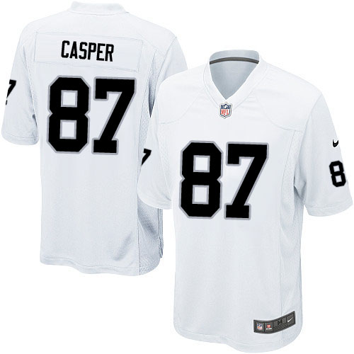 Men's Nike Oakland Raiders #87 Dave Casper Game White NFL Jersey