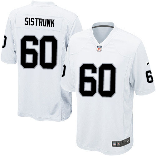 Men's Nike Oakland Raiders #60 Otis Sistrunk Game White NFL Jersey