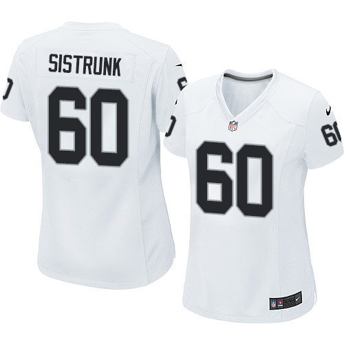 Women's Nike Oakland Raiders #60 Otis Sistrunk Game White NFL Jersey