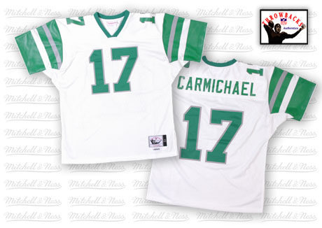 Mitchell And Ness Philadelphia Eagles #17 Harold Carmichael White Authentic Throwback NFL Jersey