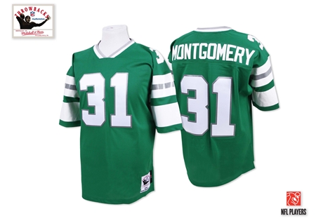 Mitchell And Ness Philadelphia Eagles #31 Wilbert Montgomery Green Authentic Throwback NFL Jersey