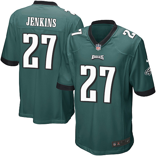 Youth Nike Philadelphia Eagles #27 Malcolm Jenkins Game Midnight Green Team Color NFL Jersey