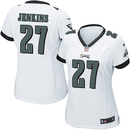 Women's Nike Philadelphia Eagles #27 Malcolm Jenkins Game White NFL Jersey