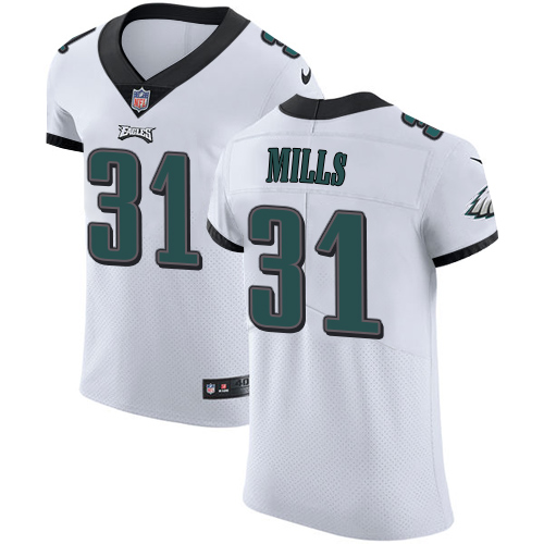 Men's Nike Philadelphia Eagles #31 Jalen Mills White Vapor Untouchable Elite Player NFL Jersey