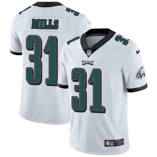 Men's Nike Philadelphia Eagles #31 Jalen Mills White Vapor Untouchable Limited Player NFL Jersey